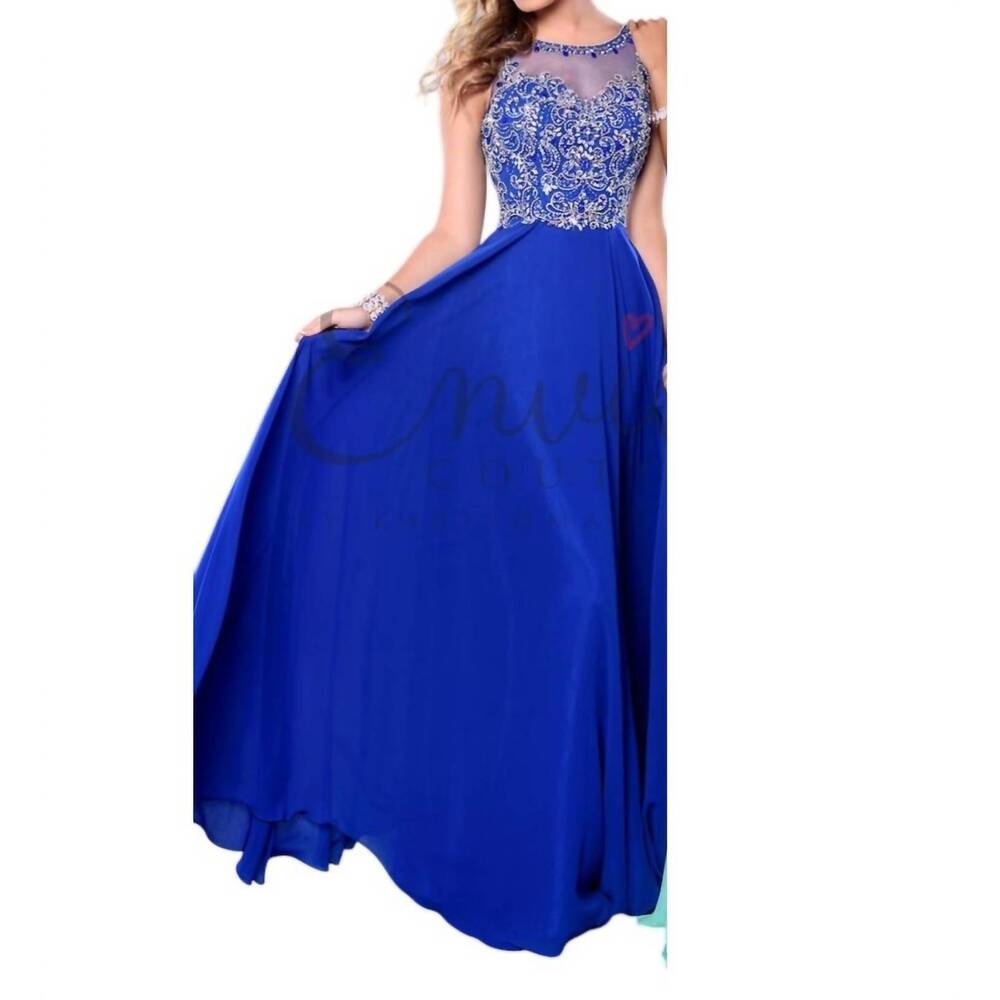 NEW KARISHMA CREATIONS elegant sleeveless gown in royal